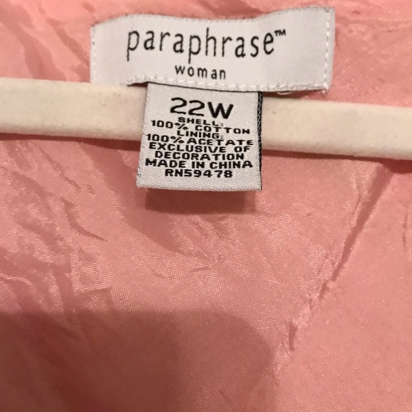 Paraphrase Pink Striped Sleeveless Dress - Picture 4 of 6